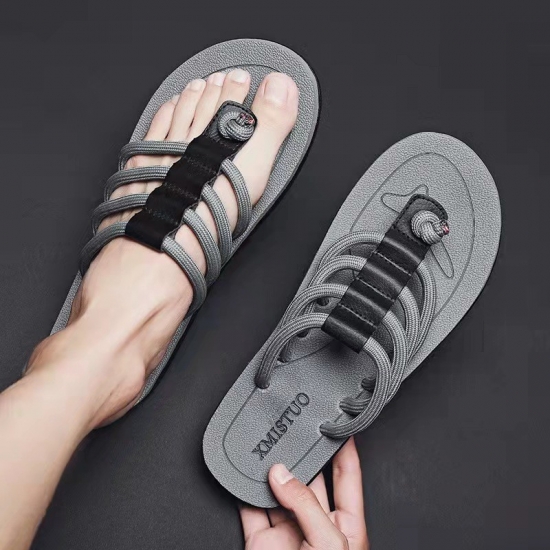 Fashion Flat slippers shoes outdoor soft sole sandals Beach flip flops for men