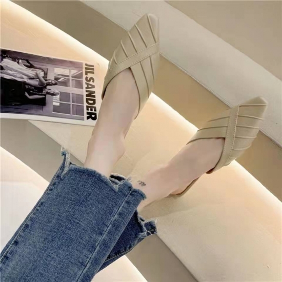Fashion Summer Breathable loafer Round toe Ladies shoes Flat Outdoor casual women sandals