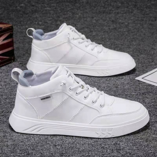 2022 Fashion High top Walking Style Canvas Trendy Men's casual shoes