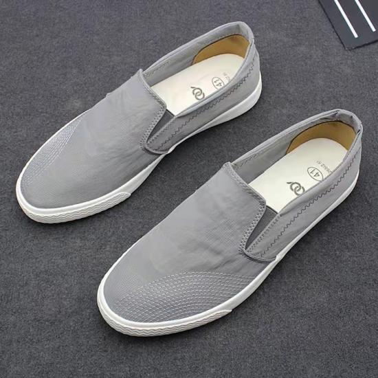Male Walking Style loafers Camouflage stripes printed Slip-on Canvas Trendy casual Shoes for men