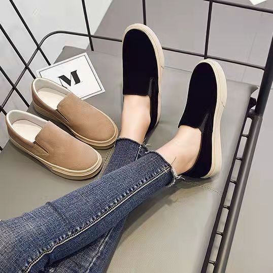 Fashion Walking Style loafers Slip-on Canvas Trendy Shoes Casual Shoes for Women