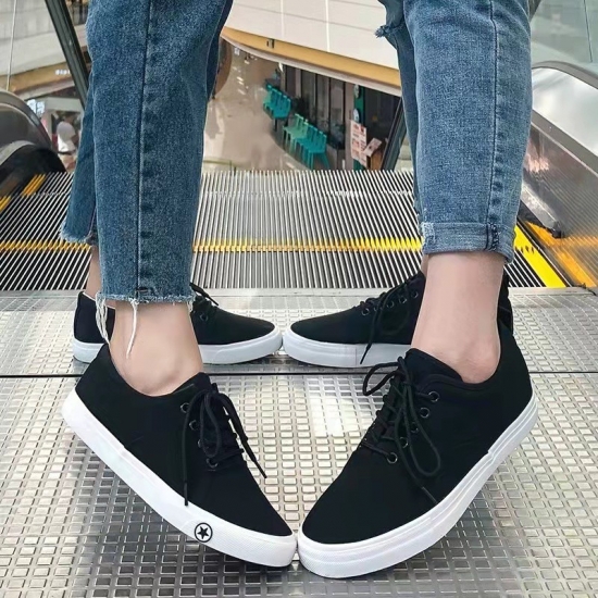 Summer shoes Walking Style lace-up loafers Canvas Trendy casual Shoes for men