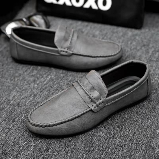 Walking Style PU loafers Slip-on Breathable Sneakers Dress casual Shoes for men