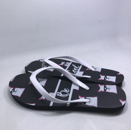 Custom Logo flower Sandals Women Shoes Summer Beach Slippers Rubber Flipflops Casual Flip Flops for Women