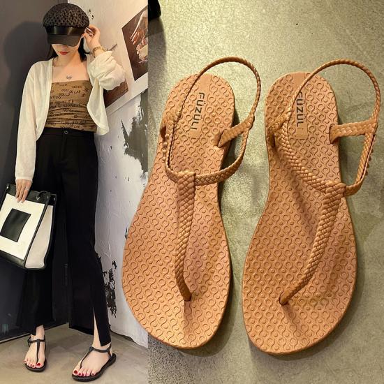 Summer Casual Flat Sandals for Women Holiday Beach Flip Flops Custom Footwear