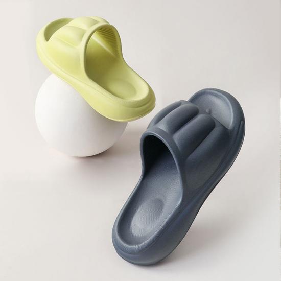 Custom Logo Unisex House Shoes Thick EVA Slippers Breathable Platform Slippers Outdoor Slides