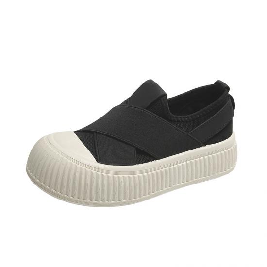 2023 Outdoor Breathable slip on  Sneakers white shoes girls Casual canvas shoes  for women