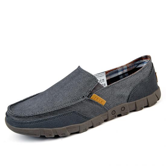 Fashion Male slip on  Walking Loafers Breathable  Casual rubber shoes for men