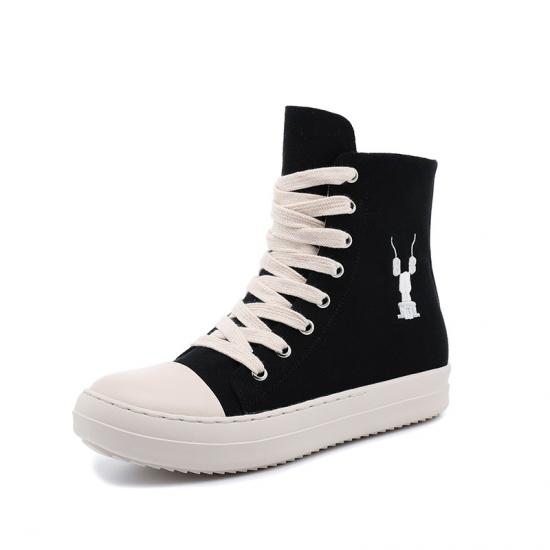 Fashion Outdoor long boots casual shoes black  Sneakers black shoes casual girls canvas Casual  shoes  for women