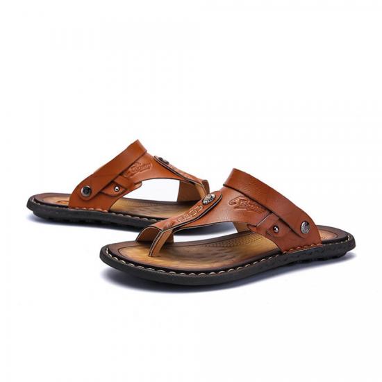 Men outdoor  Non-slip EVA  Leather Slide Sandals  Arabic Slippers