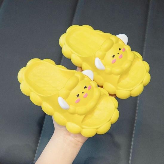Cartoon Baby flower face Slides Boys and Girls Indoor Anti-slip Soft  Slippers for kids