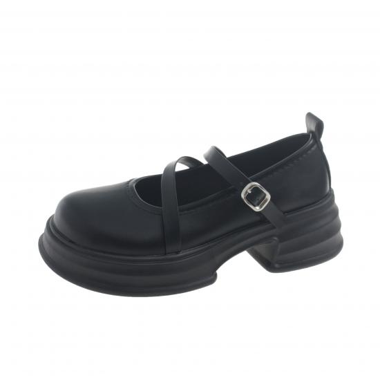 Fashion School  Girl heel Platform  pu casual  dress lady loafer Shoes for Women