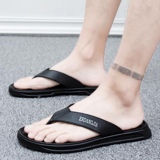 Custom logo Summer Slippers PVC  Men Flip Flops for men