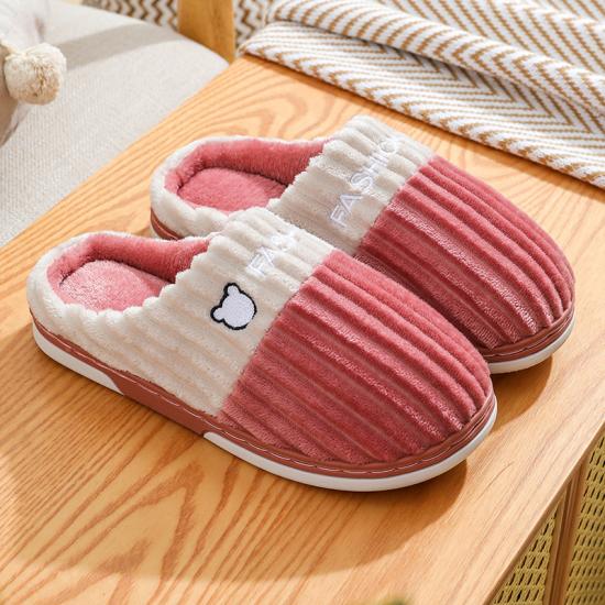 Home Cotton Slippers  Winter Indoor Warm Slippers