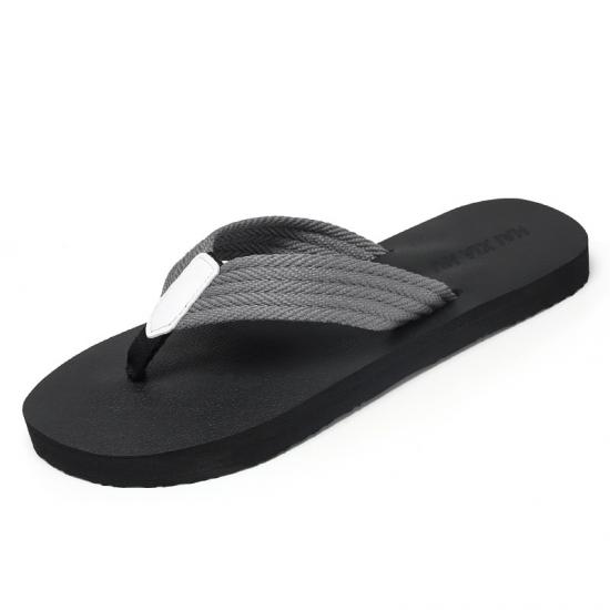 Custom logo webbing strap Beach slippers EVA sole shoes