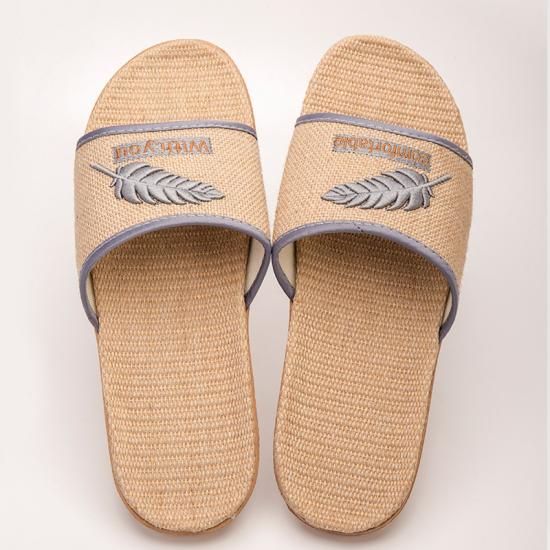 New Lady 3D embroidery   home linen slippers  home  slide  slippers for women