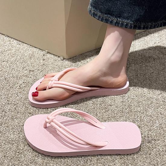 Women Flip-flops Slippers Holiday Non-slip Beach Shoes Rubber PVC Sandals