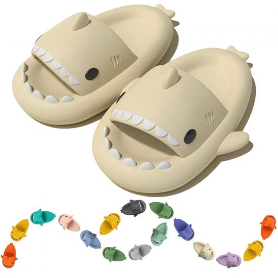 Cute Shark-themed Slippers and Slides - Unisex Cartoon Cloud Shark Design with Non-Slip Soles Sandals Slippers