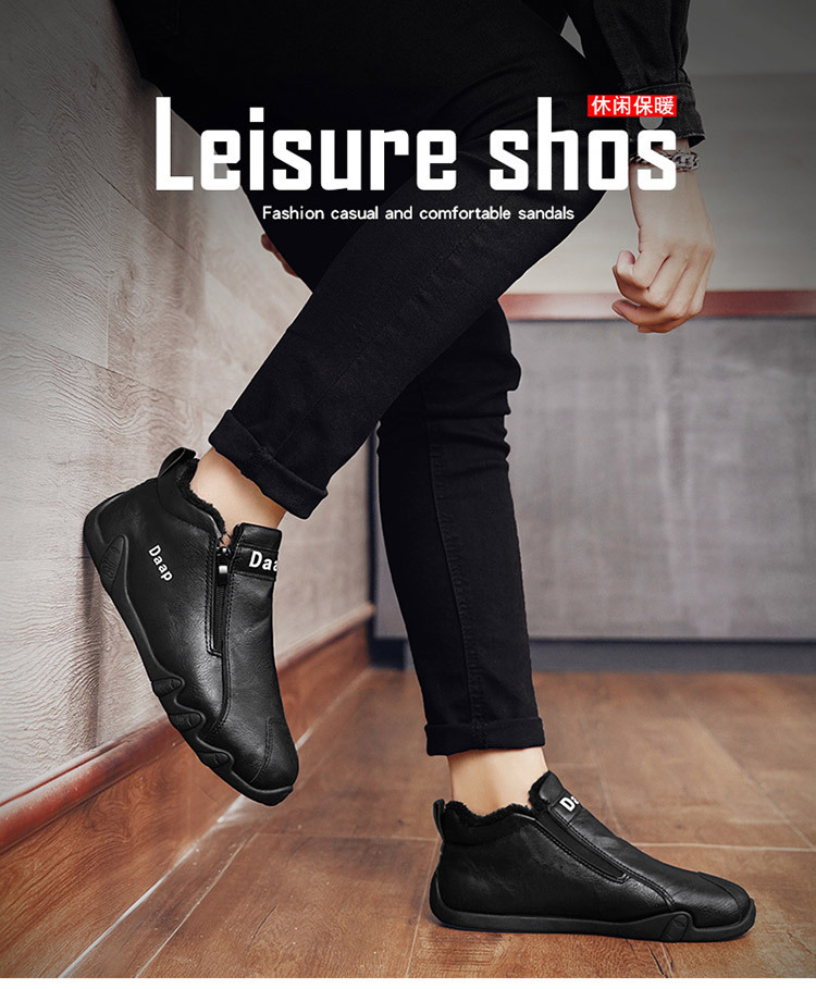 men warm shoes