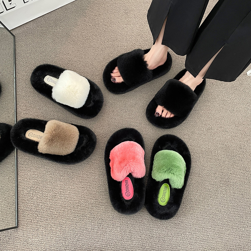 Winter slide slipper