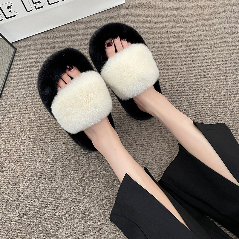 Winter slide slipper