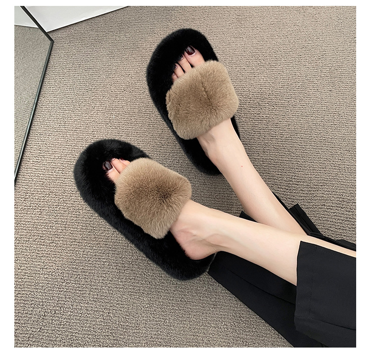 Winter slide slipper