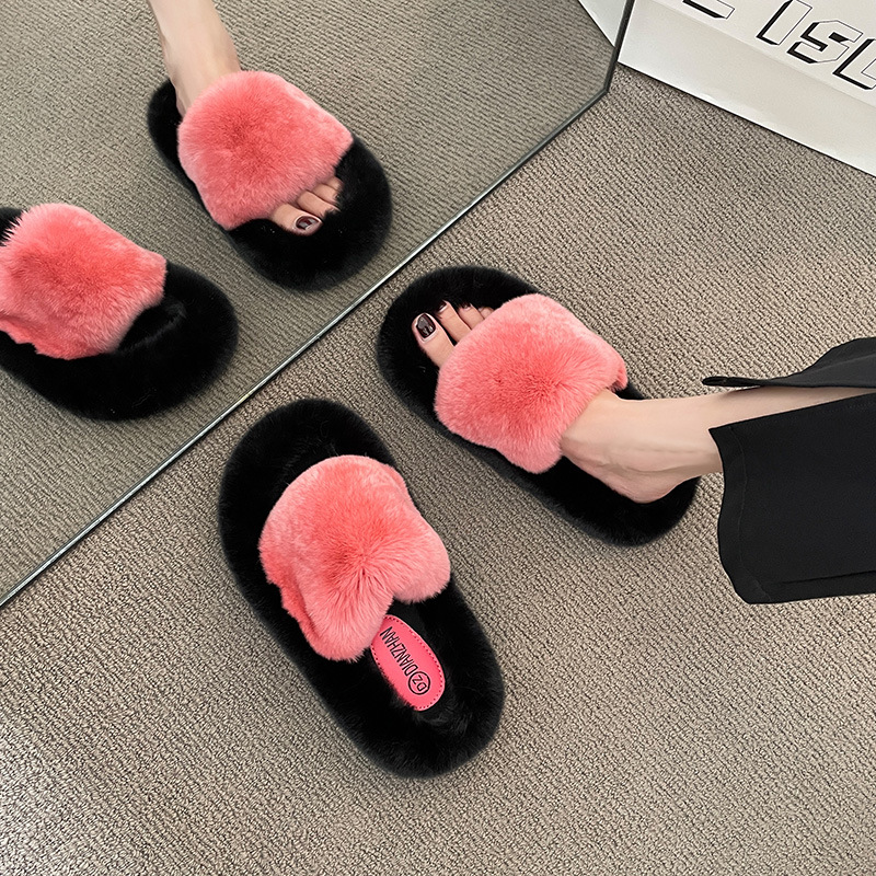 Winter slide slipper