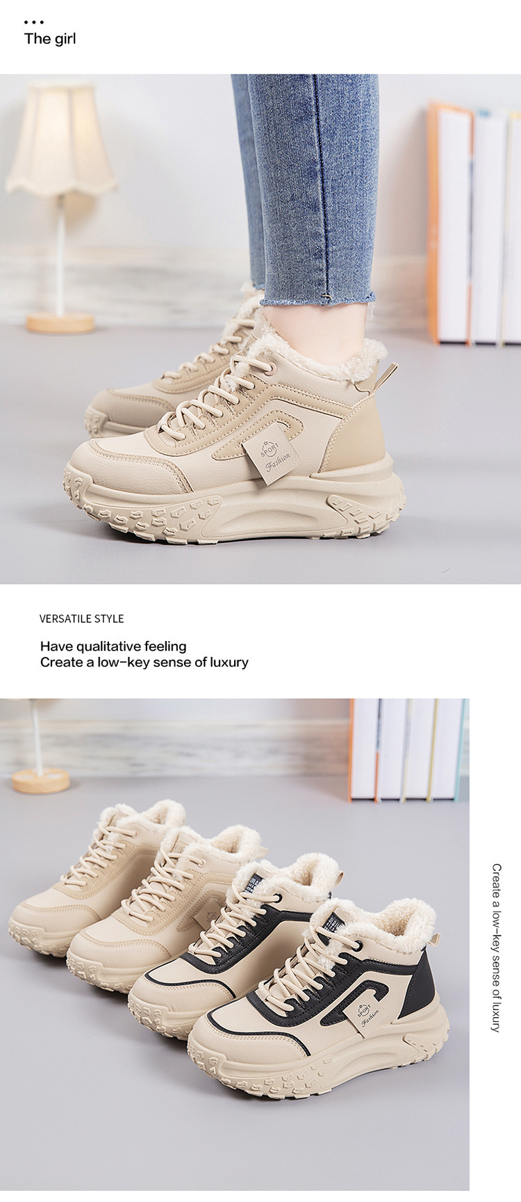 Warm Casual Shoes For Women