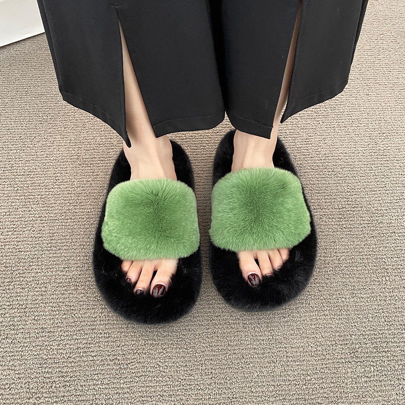 Winter slide slipper