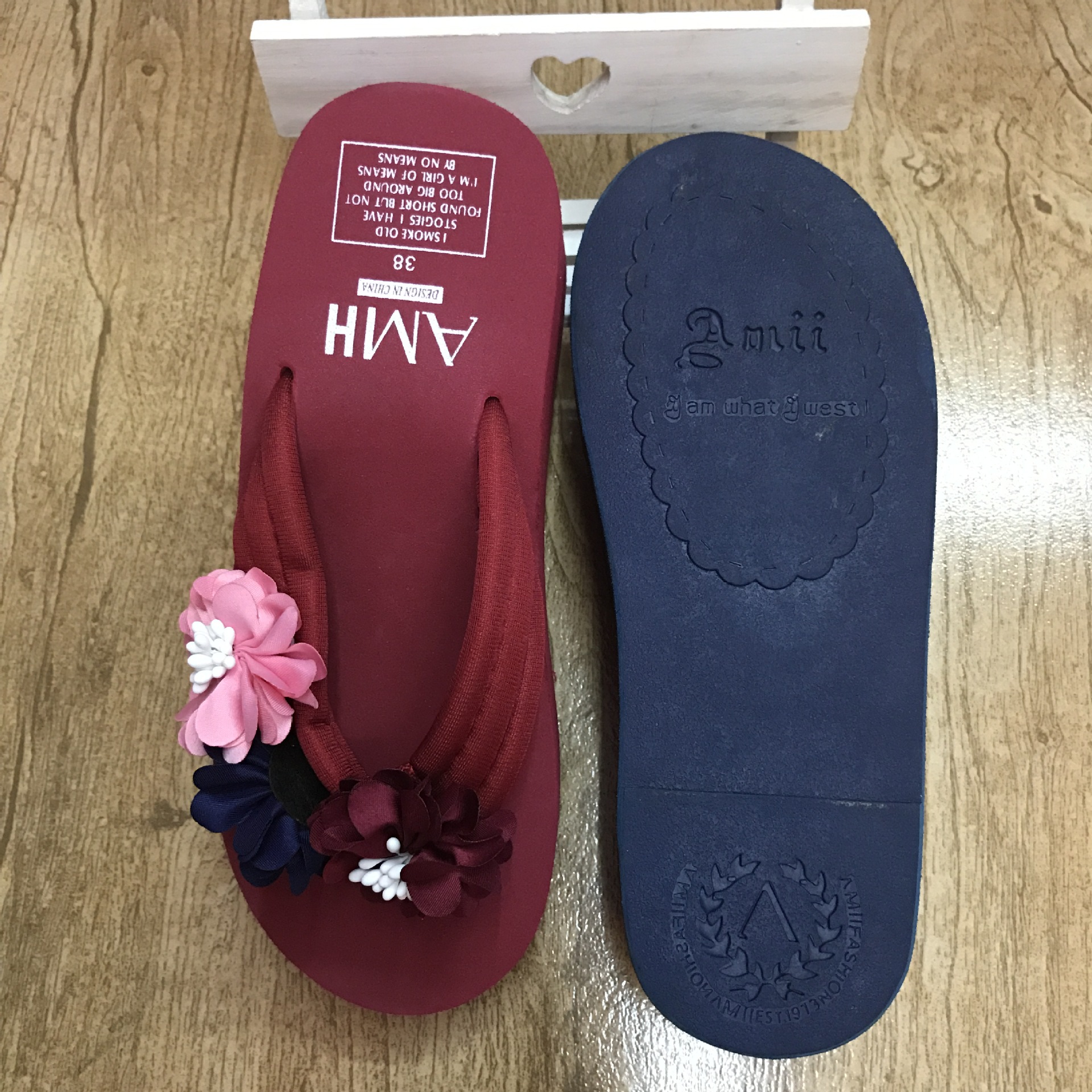 Daisy Flower Thick-Soled Flip-Flops