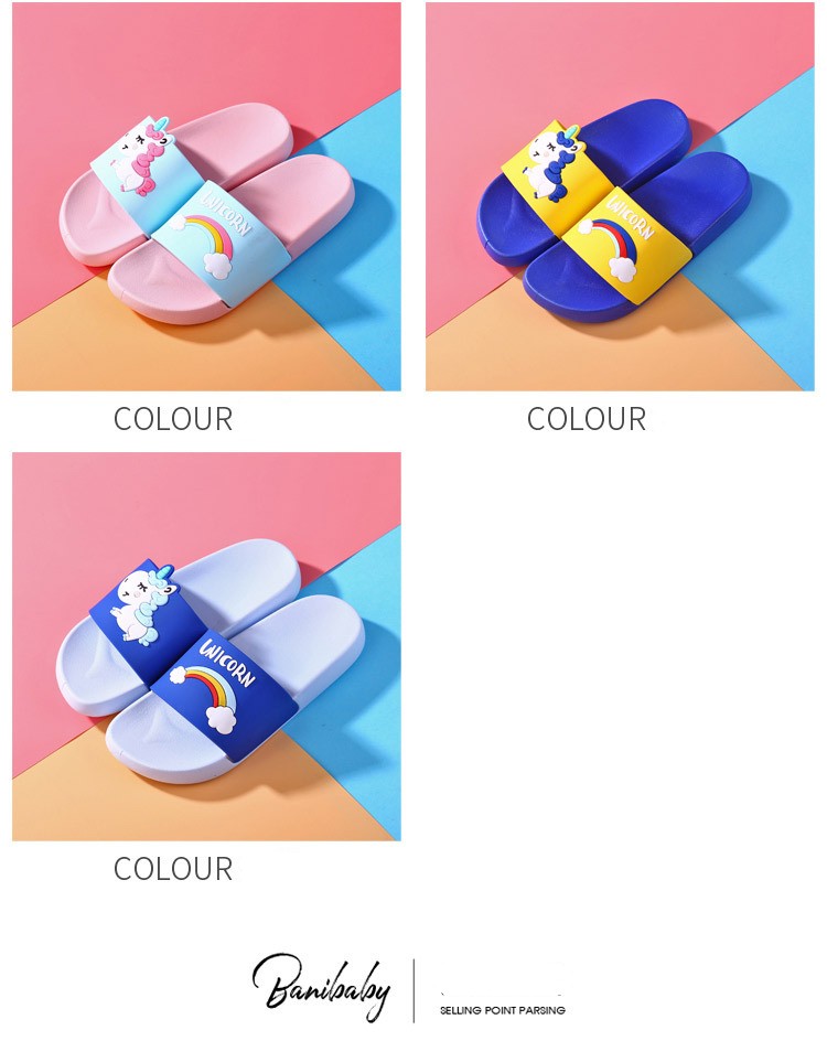 Unisex Kid's Indoor & Beach Slippers