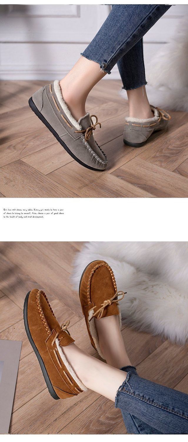 Winter New Korean Women's Loafers Shoes Winter New Korean Women's Loafers Shoes