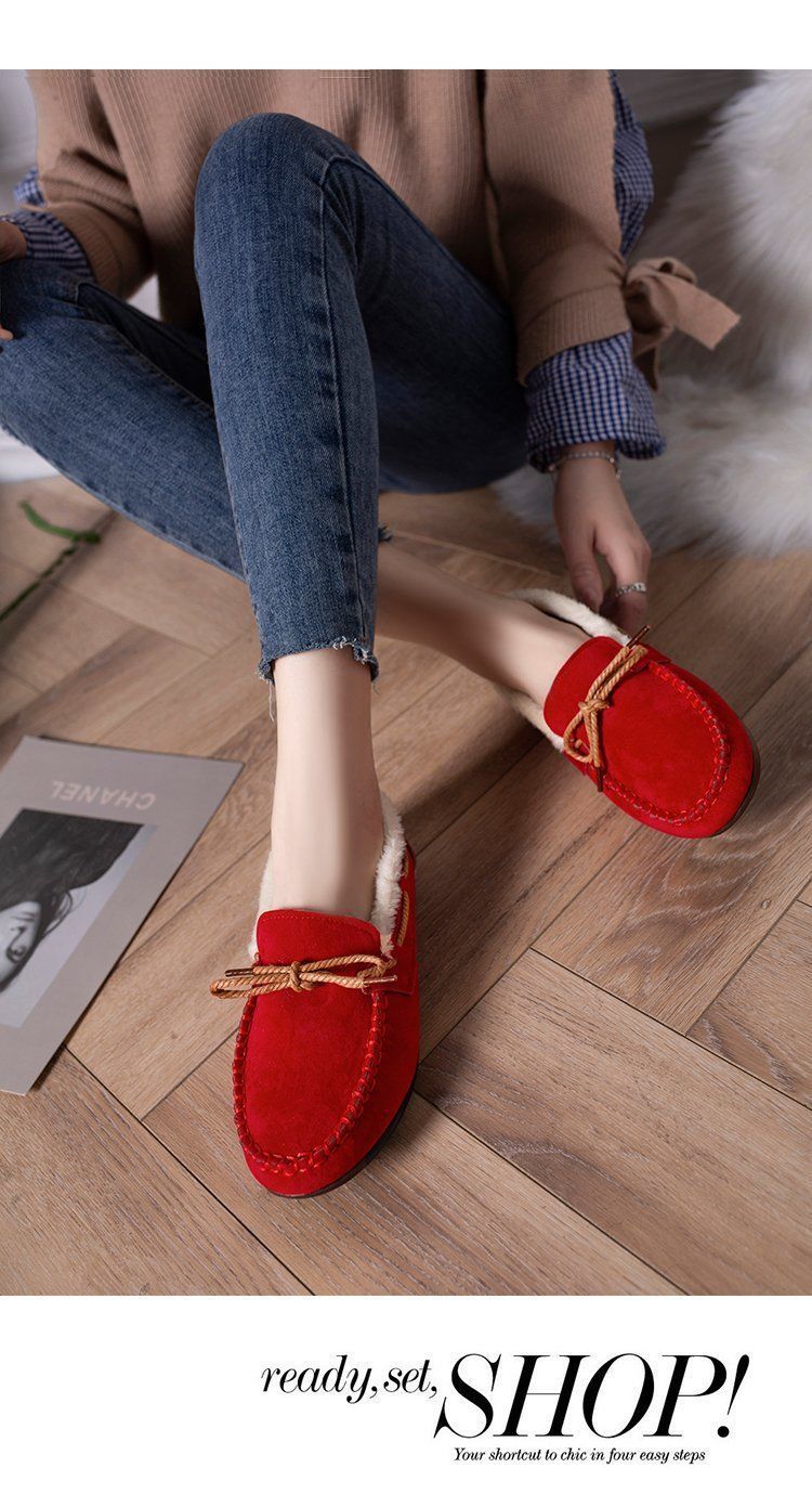 Winter New Korean Women's Loafers Shoes Winter New Korean Women's Loafers Shoes