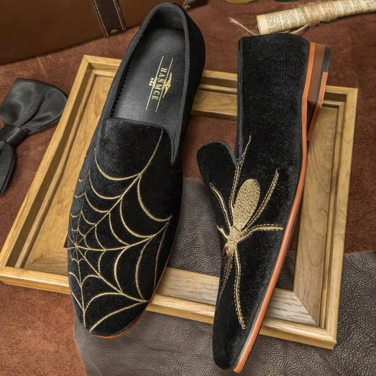Faux Suede Upper Loafers Slip-on Shoes For Men