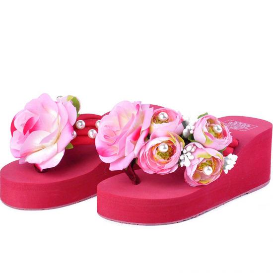 ladies flower rose upper female shoes