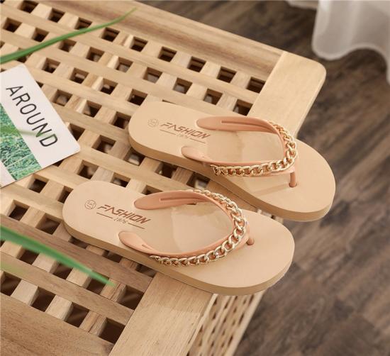 Flat Flip-flops Women's Chain Slippers