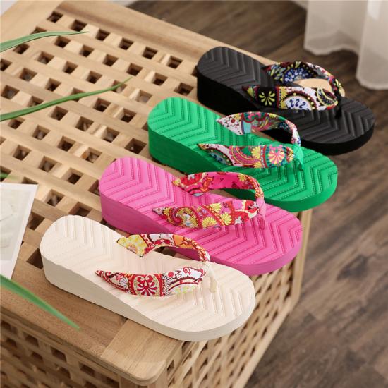 Women Platform Cross Beach Flip-flops