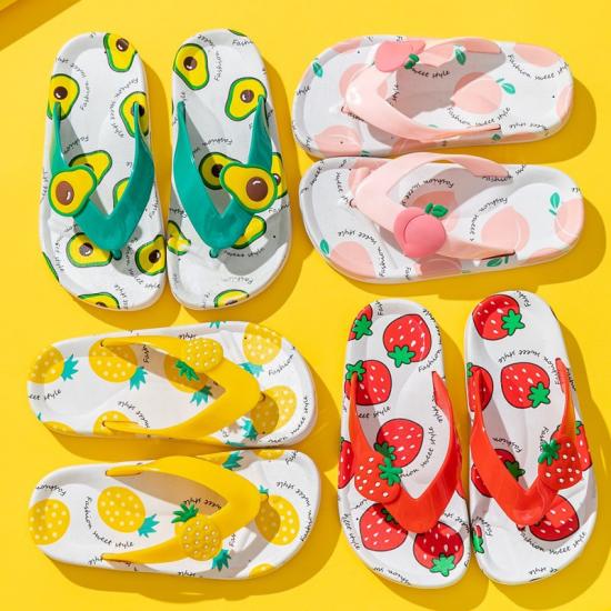 Cute Cartoon Fruit Slippers for Kids