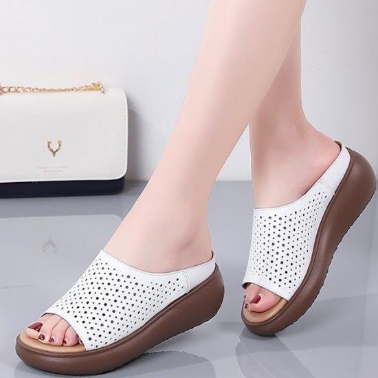 Hollow Platform Slippers