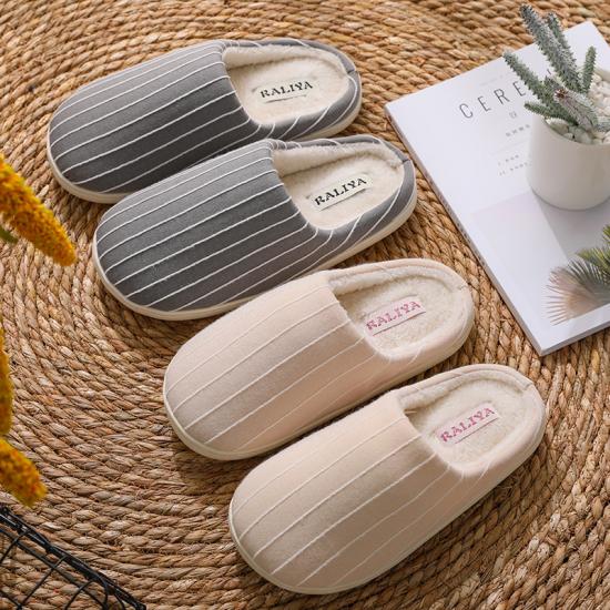 Home Winter Warm Cotton Slippers Women Indoor Soft Thickened Plush Slippers Wholesale