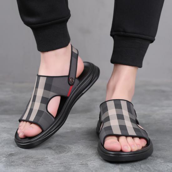 Men Leather Sandals Shoes