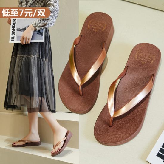 Wedges Thick Sole Clip  filp flop