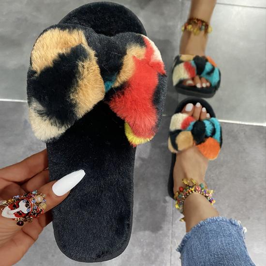 Furry Slippers Women