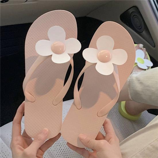 Fashion Soft Soled Flower Flip-flops