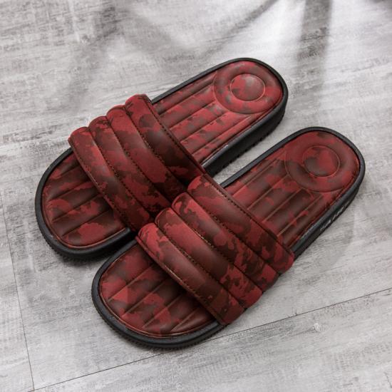 Camouflage Leather Slippers