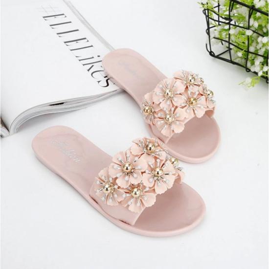 Flower Pearl Slippers