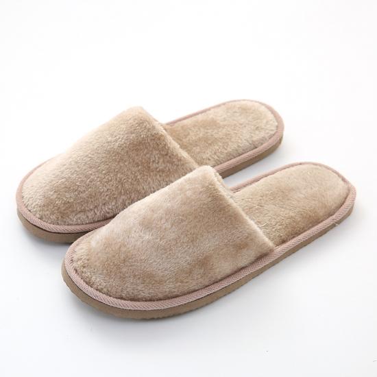 Winter Women  long furry Slippers  Slides  Non-Slip EVA Bottom warm plush Shoes slide Home slipper For Adults