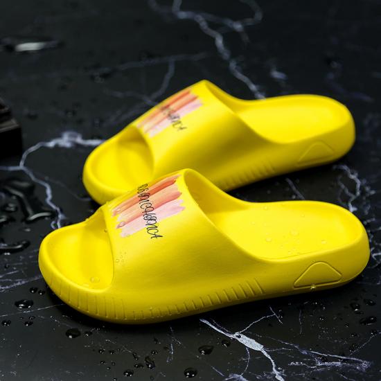 Couples Indoor Home Bath Platform Slippers