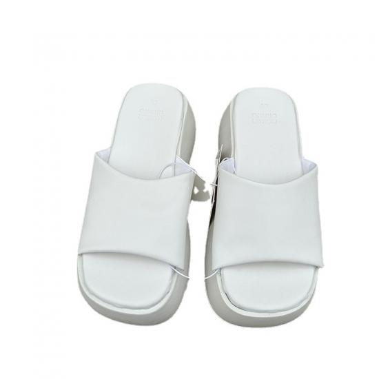 Girls summer white slides thick platform sandals  Slipper  for Women