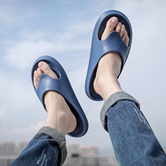 Solid Color Comfortable Slippers Flip Flops